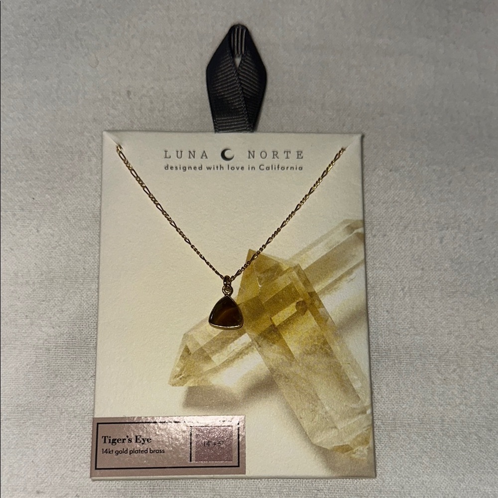 NEW Gold Tiger's Eye Necklace